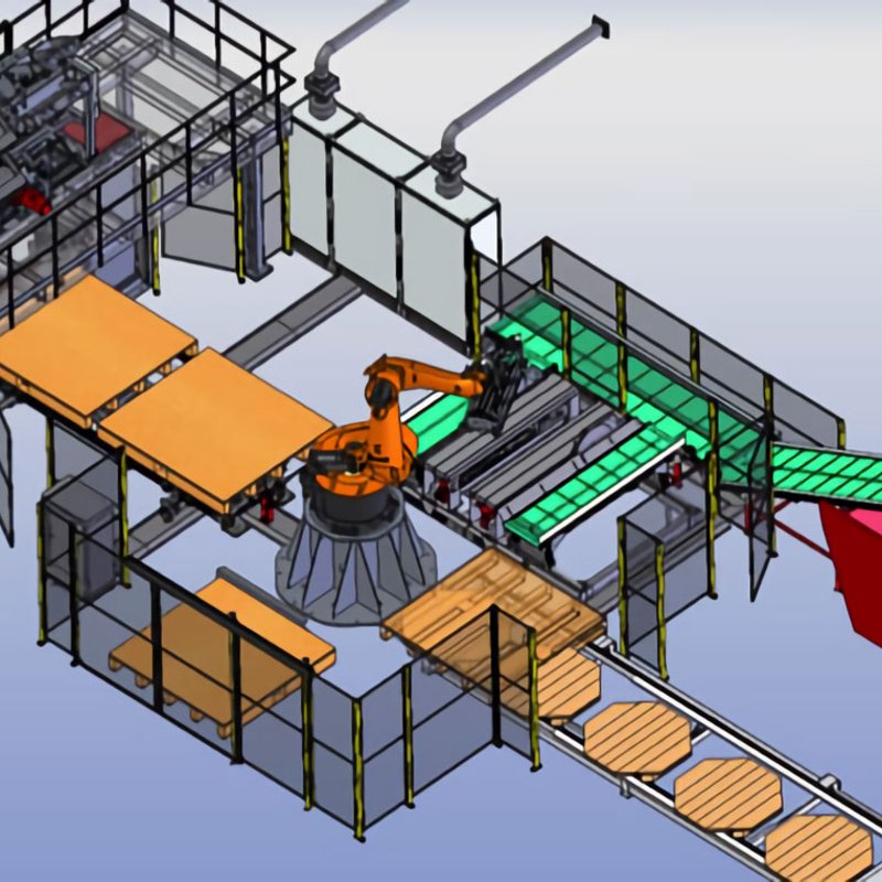 Fully automated pallet manufacturing system